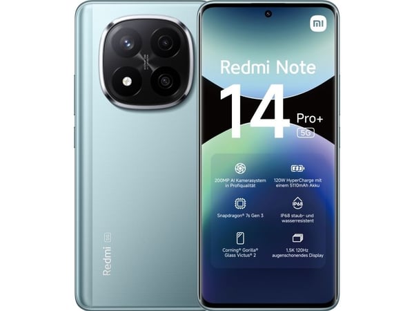 Xiaomi Redmi Note 14 Pro+ 256 GB blå