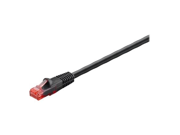 Goobay 55434, 20 m, Cat6, U/UTP (UTP), RJ-45, RJ-45, Sort