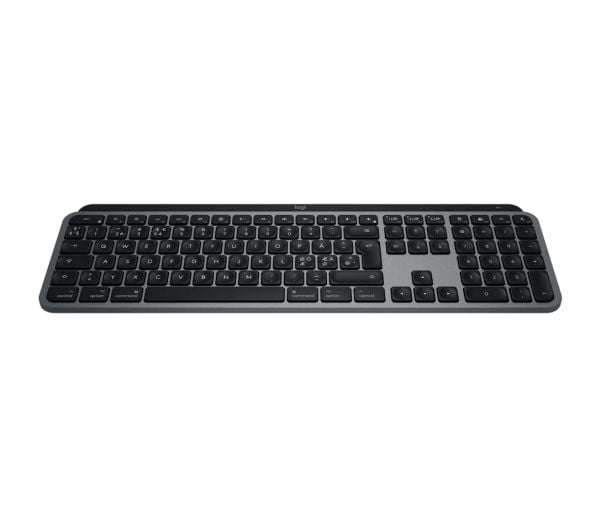 Logitech Master Series MX Keys S for Mac - Tastatur - full size - bakbelysning - trådløs - Bluetooth LE - QWERTY - Nordisk (dansk/finsk/norsk/svens...
