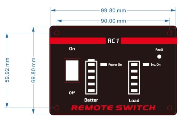 EnerGenie - Power inverter remote control panel - kabel