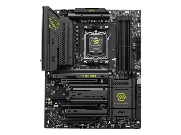 MSI MAG X870E TOMAHAWK WIFI - Hovedkort - ATX - Socket AM5 - AMD X870E Chipset - USB-C 3.2 Gen 2x2, USB-C 3.2 Gen2, USB 3.2 Gen 2, USB 3.2 Gen 1, U...