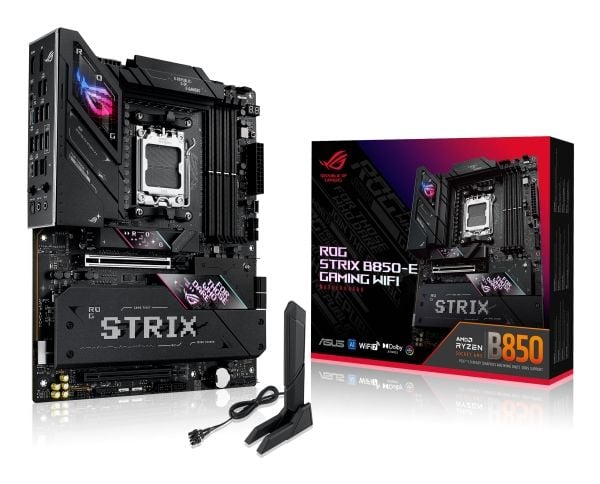 ASUS ROG STRIX B850-E GAMING WIFI - Hovedkort - ATX - Socket AM5 - AMD B850 Chipset - USB-C 3.2 Gen 2x2, USB-C 3.2 Gen2, USB 3.2 Gen 2, USB 3.2 Gen...