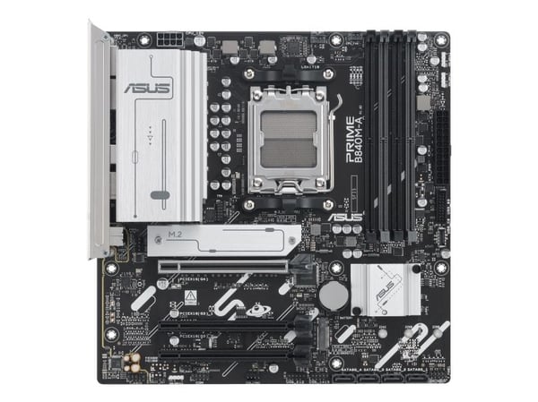 ASUS PRIME B840M-A-CSM - Hovedkort - micro ATX - Socket AM5 - AMD B840 Chipset - USB-C 3.2 Gen 1, USB 3.2 Gen 1 - 2.5 Gigabit LAN - innbygd grafikk...