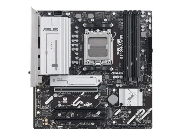 ASUS PRIME B840M-A WIFI - Hovedkort - micro ATX - Socket AM5 - AMD B840 Chipset - USB-C 3.2 Gen 1, USB 3.2 Gen 1 - 2.5 Gigabit LAN, Bluetooth, Wi-F...