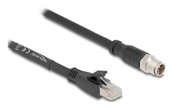 DeLOCK 80577, 1 m, Cat5e, S/FTP (S-STP), M12, RJ-45, Lajittelu