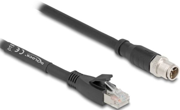 DeLOCK 80579, 2 m, Cat5e, S/FTP (S-STP), M12, RJ-45, Lajittelu