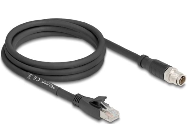 DeLOCK 80579, 2 m, Cat5e, S/FTP (S-STP), M12, RJ-45, Lajittelu