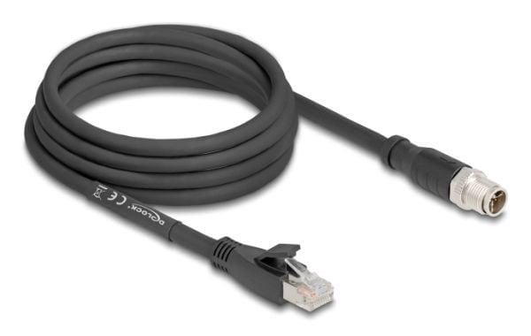DeLOCK 80580, 3 m, Cat5e, S/FTP (S-STP), M12, RJ-45, Lajittelu