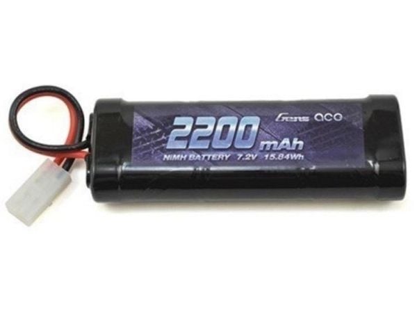 Gens ace B-2200-7.2V-NIMH-TAMIYA, Batteri, Sort