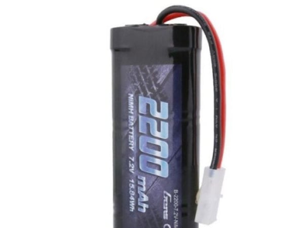 Gens ace B-2200-7.2V-NIMH-TAMIYA, Batteri, Sort
