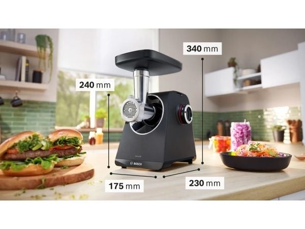 Bosch-sarja | 4 MultiPower MFWS450B - Lihahiomakone - 1,9 kW - musta