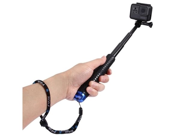 Selfie Stick Puluz urheilukameroille PZ150 musta