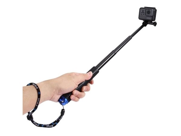 Selfie Stick Puluz urheilukameroille PZ150 musta