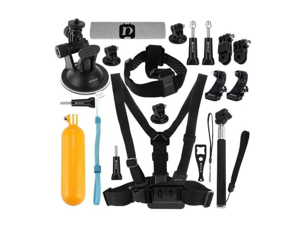 Sett med 20 tilbehør til sportskamera (inkl. Osmo Action 5 Pro, Insta360 Ace Pro 2) PKT18