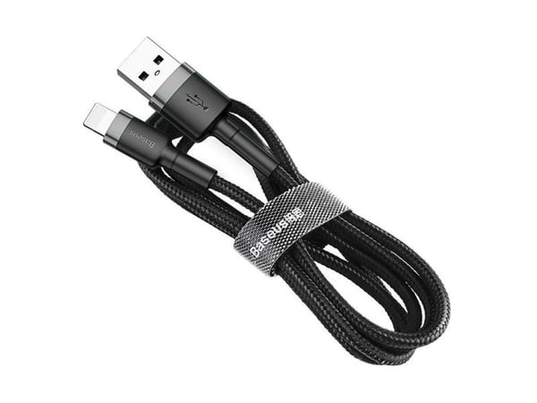 Baseus CALKLF-RG1, 3 m, USB A, Uros, Uros, Harmaa, Musta, Suora