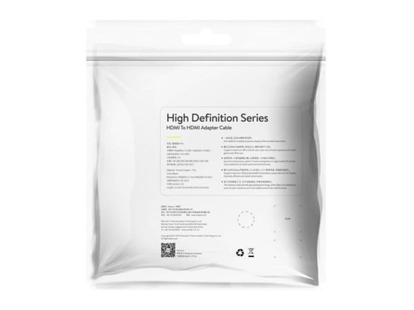 HDMI 2.0 Baseus -kaapeli, 4K 30Hz, 3D, HDR, 18Gbps, 8m (musta)