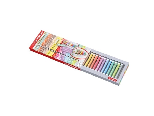 STABILO swing cool, 18 stykker, Flerfarget, 3 år, Meisel tupp, Flerfarget, 1 mm
