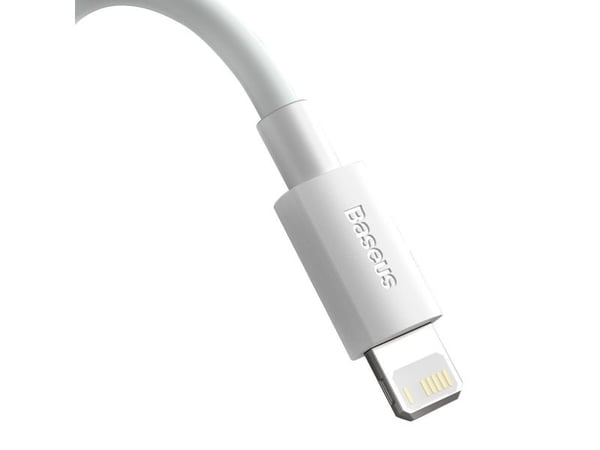 Baseus TZCALZJ-02, Hvid, USB A, Lightning, 1,5 m, Hanstik, Hanstik