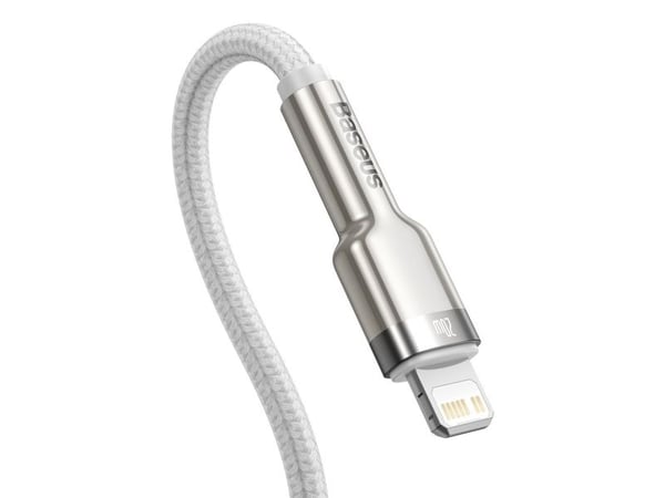 Baseus Cafule, 2 m, Lightning, USB C, Hankjønn, Hankjønn, Hvit