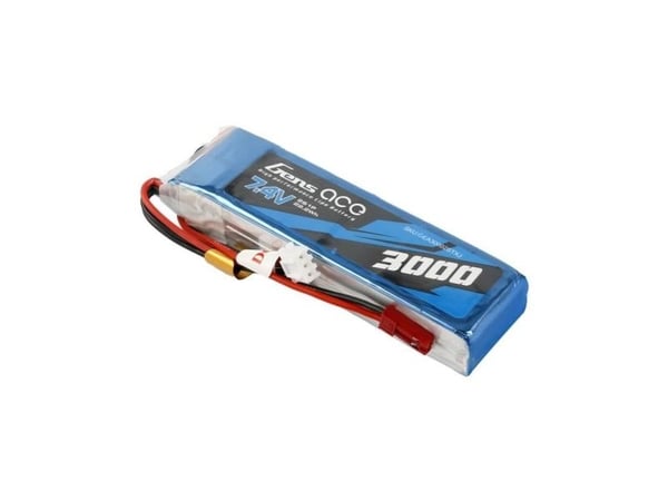 Gens Ace 3000mAh 7,4V 1C 2S1P LiPo-batteri