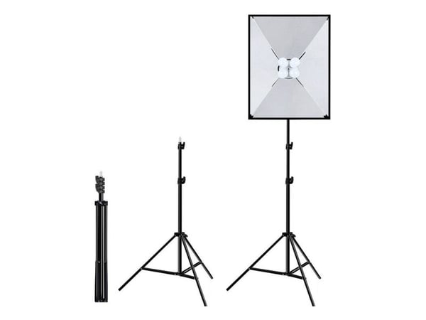 Puluz LED studiolysskjerm 50x70 cm, stativ, LED-pærer 4 stk PU5071EU