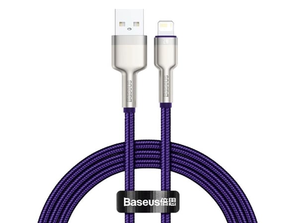 Baseus Cafule USB til Lightning-kabel, 2,4A, 1m (lilla)