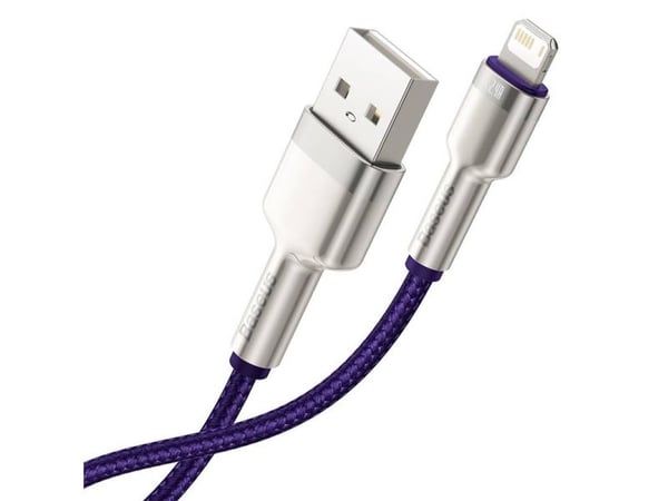 Baseus Cafule USB til Lightning-kabel, 2,4A, 1m (lilla)