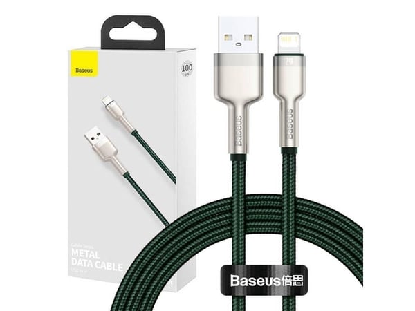 Baseus Cafule USB til Lightning-kabel 2,4A 1 m (grønn)