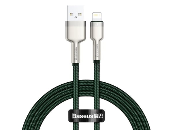 Baseus Cafule USB til Lightning-kabel 2,4A 1 m (grønn)