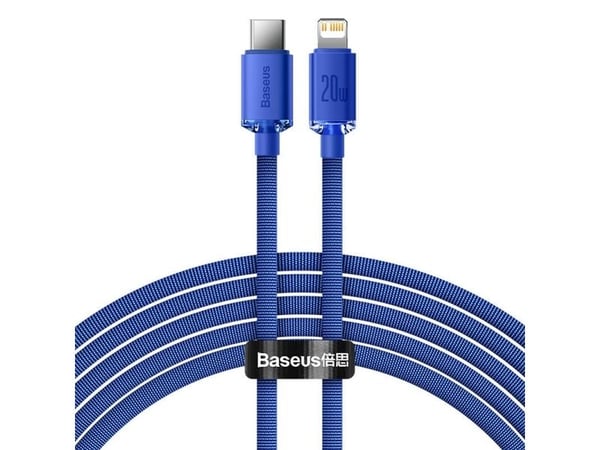Baseus USB-C til Lightning-kabel 2 m blå (BSU3021BLU)