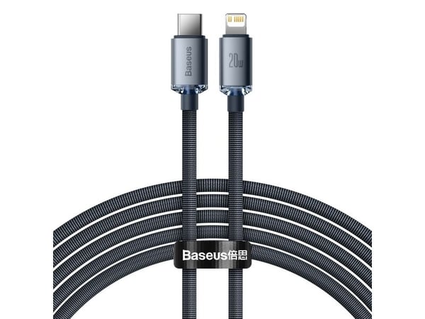 Baseus CAJY000301, Harmaa, USB C, Lightning, 2 m, Uros, Uros