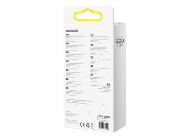 Baseus Dynamic kabel USB till Lightning, 2,4A, 2 m (lila)
