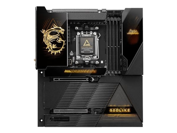 MSI MEG X870E GODLIKE - Hovedkort - utvidet ATX (E-ATX) - Socket AM5 - AMD X870E Chipset - USB-C 3.2 Gen 2x2, USB 3.2 Gen 2, USB 3.2 Gen 1, USB4 - ...