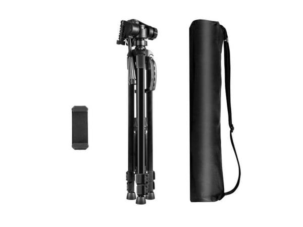 Puluz stativ stativ/tripod med 3D 360° hode + telefonholder PU3096B
