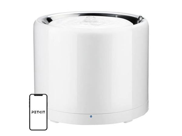 PETKIT Smart Pet drikkefontene Eversweet 3 Pro (trådløs pumpe) 1,8 l rustfritt stål/ABS hvit (SUS304)