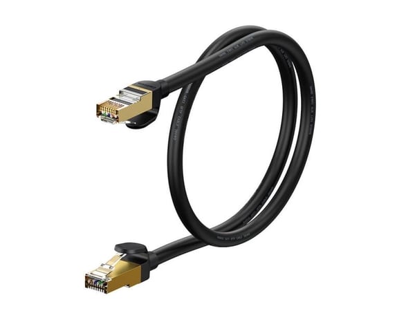 Baseus Ethernet RJ45 verkkokaapeli, 10Gbps, 1m (musta)