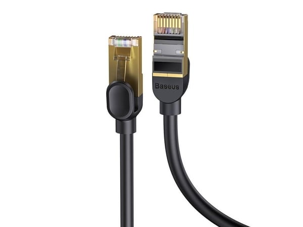 Baseus Ethernet RJ45 verkkokaapeli, 10Gbps, 1m (musta)