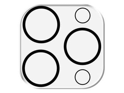 3MK Lens Pro Full Cover, Apple, iPhone 16 Pro Max, iPhone 16 Pro, Ripebestandig, Gjennomsiktig, 1 stykker