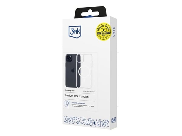 3MK Clear MagCase, Suojus, Apple, iPhone 15 Pro, 15,5 cm (6.12"), Läpinäkyvä