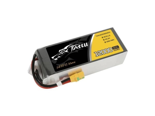 Tattu 12000mAh 22.2V 30C 6S1P XT90 akku