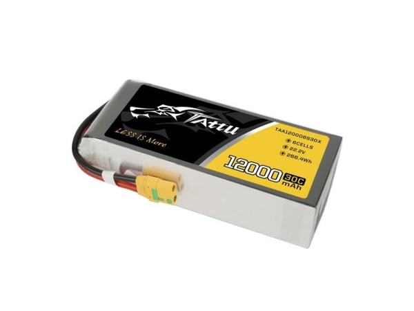 Tattu 12000mAh 22.2V 30C 6S1P XT90 akku