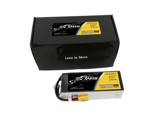 Tattu 12000mAh 22.2V 30C 6S1P XT90 akku