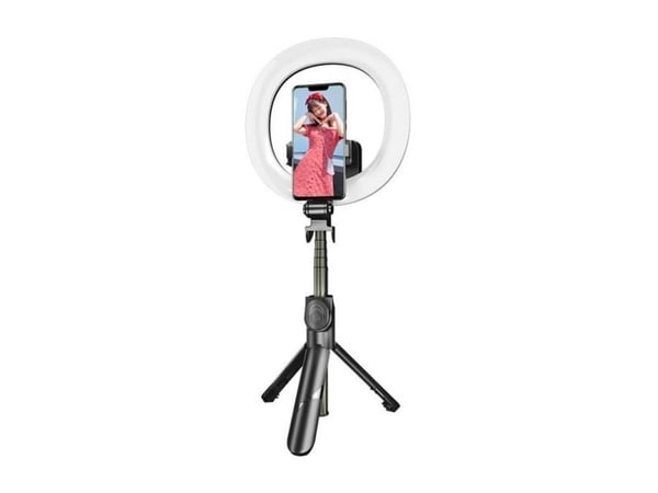 Selfie stick Puluz Selfie stick/stativ Puluz med dobbel LED-belysning