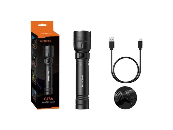Superfire GTS6 - Lommelykt - LED - 5-modus - 7 W