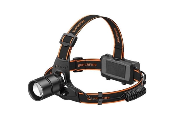 Superfire HL71 - Huvudficklampa - LED - 5-läge - 15 W