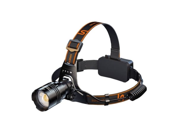 Superfire HL31 - Hodelykt - LED - 4-modus - 36 W - hvit