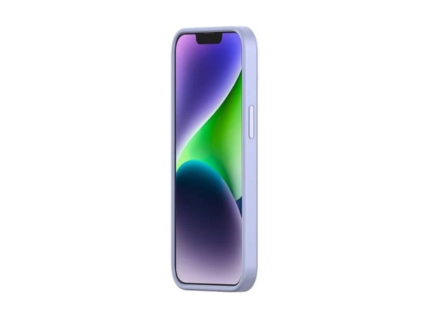 Baseus Liquid Silica Gel-deksel til iPhone 14 Plus (lavendel) + herdet glass + rengjøringssett