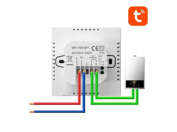 Avatto ZWT100 Zigbee termostaatti kattilan ohjain 3A TUYA TUYA