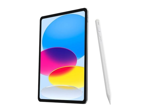 Baseus stylus-penn aktiv med batteriindikator (hvit)