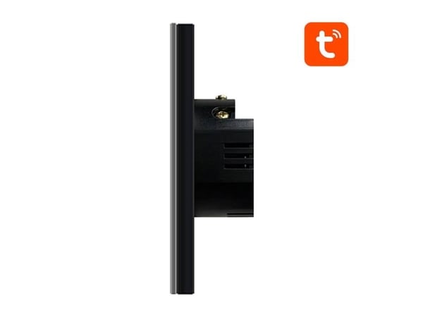 Berøringslysbryter ZigBee Avatto ZTS02-EU-B2 Double TUYA (svart)